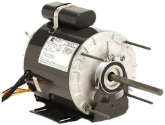 US Motors - 1/4 hp, TEAO Enclosure, Auto Thermal Protection, 1,075 RPM, 115 Volt, 60 Hz, Industrial Electric AC/DC Motor - Size 48 Frame, Hub/Stud Mount, 1 Speed, Ball Bearings, 3.6 Full Load Amps, B Class Insulation, CCW Lead End Rev - Exact Tool & Supply