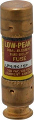 Cooper Bussmann - 125 VDC, 250 VAC, 1 Amp, Time Delay General Purpose Fuse - Fuse Holder Mount, 50.8mm OAL, 100 at DC, 300 at AC (RMS) kA Rating, 9/16" Diam - Exact Tool & Supply