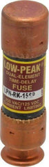 Cooper Bussmann - 125 VDC, 250 VAC, 15 Amp, Time Delay General Purpose Fuse - Fuse Holder Mount, 50.8mm OAL, 100 at DC, 300 at AC (RMS) kA Rating, 9/16" Diam - Exact Tool & Supply