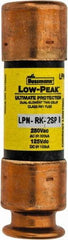 Cooper Bussmann - 125 VDC, 250 VAC, 2 Amp, Time Delay General Purpose Fuse - Fuse Holder Mount, 50.8mm OAL, 100 at DC, 300 at AC (RMS) kA Rating, 9/16" Diam - Exact Tool & Supply