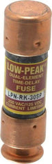 Cooper Bussmann - 125 VDC, 250 VAC, 30 Amp, Time Delay General Purpose Fuse - Fuse Holder Mount, 50.8mm OAL, 100 at DC, 300 at AC (RMS) kA Rating, 9/16" Diam - Exact Tool & Supply
