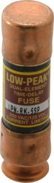 Cooper Bussmann - 125 VDC, 250 VAC, 5 Amp, Time Delay General Purpose Fuse - Fuse Holder Mount, 50.8mm OAL, 100 at DC, 300 at AC (RMS) kA Rating, 9/16" Diam - Exact Tool & Supply