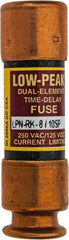 Cooper Bussmann - 125 VDC, 250 VAC, 0.8 Amp, Time Delay General Purpose Fuse - Fuse Holder Mount, 50.8mm OAL, 100 at DC, 300 at AC (RMS) kA Rating, 9/16" Diam - Exact Tool & Supply