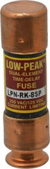 Cooper Bussmann - 125 VDC, 250 VAC, 8 Amp, Time Delay General Purpose Fuse - Fuse Holder Mount, 50.8mm OAL, 100 at DC, 300 at AC (RMS) kA Rating, 9/16" Diam - Exact Tool & Supply