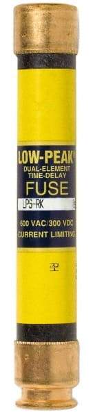 Cooper Bussmann - 300 VDC, 600 VAC, 4.5 Amp, Time Delay General Purpose Fuse - Fuse Holder Mount, 127mm OAL, 100 at DC, 300 at AC (RMS) kA Rating, 13/16" Diam - Exact Tool & Supply