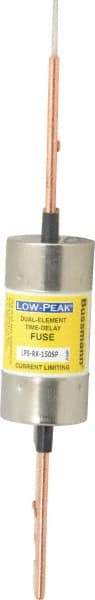 Cooper Bussmann - 300 VDC, 600 VAC, 150 Amp, Time Delay General Purpose Fuse - Bolt-on Mount, 9-5/8" OAL, 100 at DC, 300 at AC (RMS) kA Rating, 1.61" Diam - Exact Tool & Supply