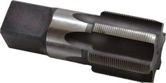 Made in USA - 2-16 UNS 6 Flute Bright Finish High Speed Steel Straight Flute Standard Hand Tap - Plug, Right Hand Thread, 5" OAL, 3-9/16" Thread Length, H5 Limit, Oversize - Exact Tool & Supply