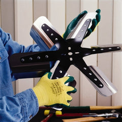 SHOWA - Size M (8), ANSI Cut Lvl A3, Puncture Lvl 1, Abrasion Lvl 6, Nitrile Coated Cut & Puncture Resistant Gloves - Exact Tool & Supply