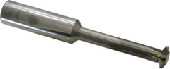 Scientific Cutting Tools - 4 to 8 TPI, Internal/External Single Profile Thread Mill - 1-1/4" Noml Diam, 0.745" Cut Diam, 3/4" Shank Diam, 6 Flute, 0.4" Neck Diam, 2-1/2" Neck Length, 5" OAL, Bright Finish - Exact Tool & Supply