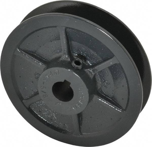 Browning - 5/8" Inside Diam x 4.15" Outside Diam, 1 Groove, Variable Pitched Sheave - Belt Sections 3L, 4L, A, 5L & B, 1-7/8" Sheave Thickness, 21/32 to 1-1/32" Face Width - Exact Tool & Supply