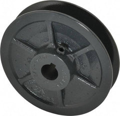 Browning - 5/8" Inside Diam x 4.15" Outside Diam, 1 Groove, Variable Pitched Sheave - Belt Sections 3L, 4L, A, 5L & B, 1-7/8" Sheave Thickness, 21/32 to 1-1/32" Face Width - Exact Tool & Supply