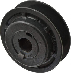Browning - 7/8" Inside Diam x 4.15" Outside Diam, 1 Groove, Variable Pitched Sheave - Belt Sections 3L, 4L, A, 5L & B, 1-7/8" Sheave Thickness, 21/32 to 1-1/32" Face Width - Exact Tool & Supply