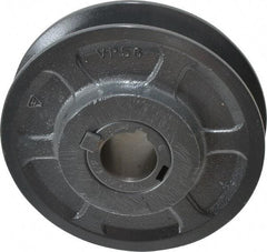 Browning - 1-1/8" Inside Diam x 5.35" Outside Diam, 1 Groove, Variable Pitched Sheave - Belt Sections 3L, 4L, A, 5L & B, 1-7/8" Sheave Thickness, 3/4 to 1-1/8" Face Width - Exact Tool & Supply