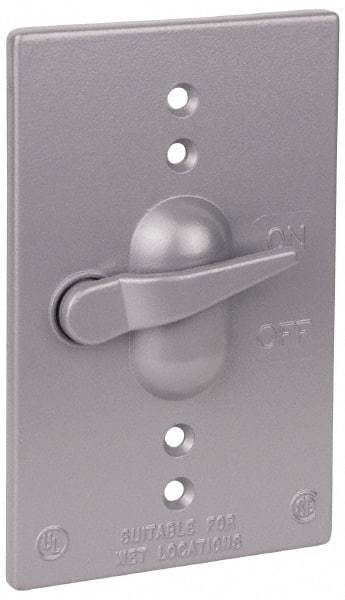 Thomas & Betts - Electrical Outlet Box Aluminum Switch Cover - Includes Gasket & Screw - Exact Tool & Supply