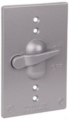Thomas & Betts - Electrical Outlet Box Aluminum Switch Cover - Includes Gasket & Screw - Exact Tool & Supply
