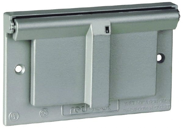 Thomas & Betts - Aluminum Electrical Box GFCI Receptacle Cover - Exact Tool & Supply