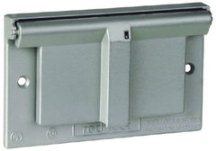 Thomas & Betts - Aluminum Electrical Box GFCI Receptacle Cover - Exact Tool & Supply