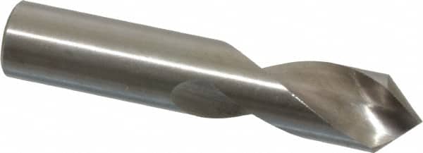 Interstate - 3/8" Body Diam, 90°, 2" OAL, High Speed Steel Spotting Drill - Exact Tool & Supply