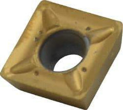Kennametal - SDCT43 LD Grade KC725M Carbide Milling Insert - TiN/TiCN/TiN Finish, 3/16" Thick, 1/2" Inscribed Circle, 0.8mm Corner Radius - Exact Tool & Supply