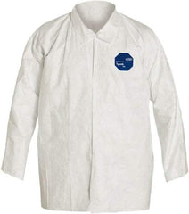 Dupont - Size 2XL, White, General Purpose, Long Sleeve Shirt - 44-1/4 - 47-3/4 Inch Chest, 36-1/2 Inch Long, Tyvek - Exact Tool & Supply