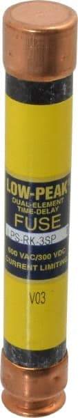 Cooper Bussmann - 300 VDC, 600 VAC, 3 Amp, Time Delay General Purpose Fuse - Fuse Holder Mount, 127mm OAL, 100 at DC, 300 at AC (RMS) kA Rating, 13/16" Diam - Exact Tool & Supply