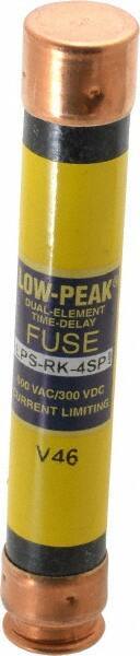 Cooper Bussmann - 300 VDC, 600 VAC, 4 Amp, Time Delay General Purpose Fuse - Fuse Holder Mount, 127mm OAL, 100 at DC, 300 at AC (RMS) kA Rating, 13/16" Diam - Exact Tool & Supply