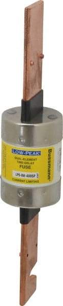Cooper Bussmann - 300 VDC, 600 VAC, 400 Amp, Time Delay General Purpose Fuse - Bolt-on Mount, 11-5/8" OAL, 100 at DC, 300 at AC (RMS) kA Rating, 2-9/16" Diam - Exact Tool & Supply