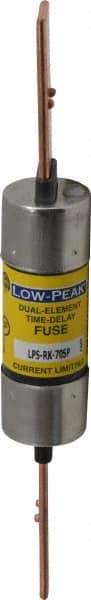 Cooper Bussmann - 300 VDC, 600 VAC, 70 Amp, Time Delay General Purpose Fuse - Bolt-on Mount, 7-7/8" OAL, 100 at DC, 300 at AC (RMS) kA Rating, 1-5/16" Diam - Exact Tool & Supply