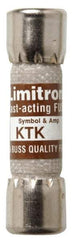 Cooper Bussmann - 600 VAC, 0.1 Amp, Fast-Acting General Purpose Fuse - Fuse Holder Mount, 1-1/2" OAL, 100 at AC kA Rating, 13/32" Diam - Exact Tool & Supply