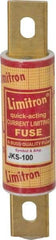Cooper Bussmann - 600 VAC, 100 Amp, Fast-Acting General Purpose Fuse - Bolt-on Mount, 4-5/8" OAL, 200 (RMS) kA Rating, 1-1/8" Diam - Exact Tool & Supply