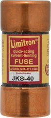 Cooper Bussmann - 600 VAC, 40 Amp, Fast-Acting General Purpose Fuse - Fuse Holder Mount, 2-3/8" OAL, 200 (RMS) kA Rating, 1-1/16" Diam - Exact Tool & Supply