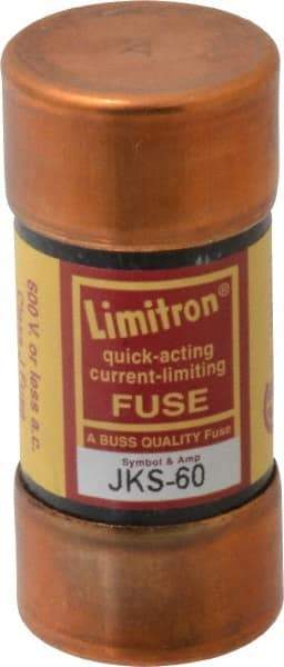Cooper Bussmann - 600 VAC, 60 Amp, Fast-Acting General Purpose Fuse - Fuse Holder Mount, 2-3/8" OAL, 200 (RMS) kA Rating, 1-1/16" Diam - Exact Tool & Supply