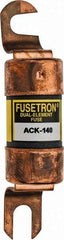 Cooper Bussmann - 140 Amp Time Delay Fast-Acting Forklift & Truck Fuse - 72VAC, 72VDC, 4.72" Long x 1" Wide, Littelfuse CCK140, Bussman ACK-140, Ferraz Shawmut ACK140 - Exact Tool & Supply