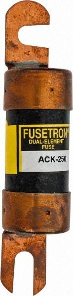 Cooper Bussmann - 250 Amp Time Delay Fast-Acting Forklift & Truck Fuse - 80VAC, 80VDC, 4.71" Long x 1" Wide, Littelfuse CCK250, Bussman ACK-250, Ferraz Shawmut ACK250 - Exact Tool & Supply