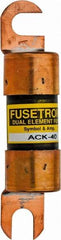 Cooper Bussmann - 40 Amp Time Delay Fast-Acting Forklift & Truck Fuse - 125VAC, 125VDC, 3.74" Long x 0.75" Wide, Littelfuse CCK040, Bussman ACK-40, Ferraz Shawmut ACK40 - Exact Tool & Supply