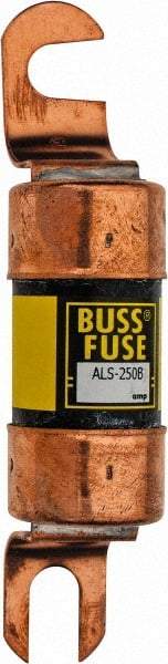 Cooper Bussmann - 250 Amp Time Delay Fast-Acting Forklift & Truck Fuse - 125VAC, 125VDC, 4.71" Long x 1" Wide, Bussman ALS-250, Ferraz Shawmut ALS250 - Exact Tool & Supply