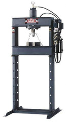 Dake - 25 Ton Hydraulic Shop Press - 10 Inch Stroke, 1 HP, Single Phase - Exact Tool & Supply