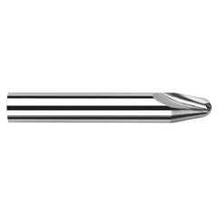 Runner Cutters - 0.1560″ (5/32) Radius × 0.6750″ Length of Cut × 10° per side Carbide Runner Cutter, 2 Flutes - Exact Tool & Supply