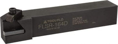 Tool-Flo - External Thread, Right Hand Cut, 1" Shank Width x 1" Shank Height Indexable Threading Toolholder - 6" OAL, FL 4R Insert Compatibility, FLS Toolholder, Series FLSR - Exact Tool & Supply