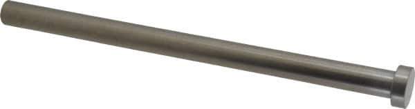 Gibraltar - 1/2" Pin Diam, 3/4" Head Diam x 1/4" Head Height, 8" OAL, Straight Ejector Pin - Steel, 7-3/4" Pin Length - Exact Tool & Supply