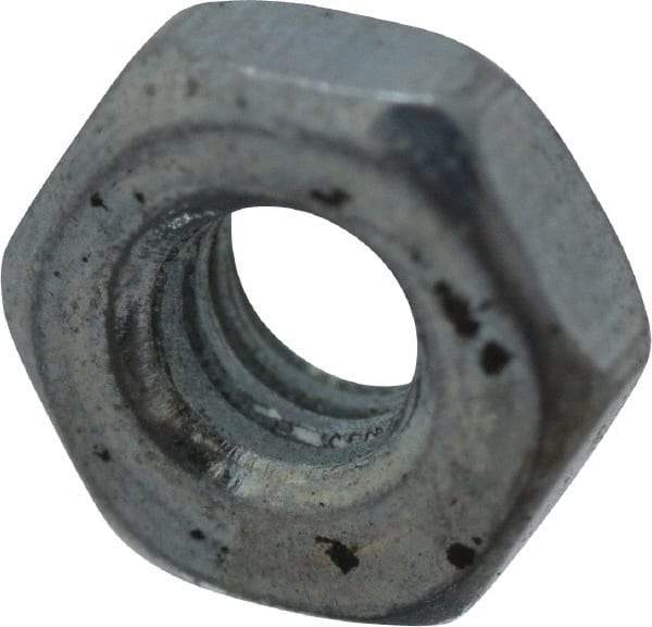 Value Collection - M2.5x0.45 Steel Right Hand Hex Nut - 4mm Across Flats, 1.6mm High, Zinc-Plated Finish - Exact Tool & Supply