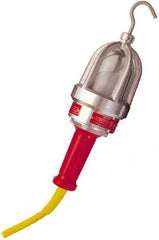 Woodhead Electrical - 120 VAC, 100 Watt, Electric, Incandescent Portable Handheld Work Light - 25' Cord, 1 Head, 1,000 Lumens, Aluminum, 16-1/2" Long x 127mm Wide x 419.1mm High - Exact Tool & Supply
