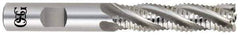OSG - 5/8" Diam, Coarse Pitch, 2" LOC, 4 Flute Cobalt Corner Chamfer Roughing End Mill - Uncoated, 4-1/8" OAL, 5/8" Shank Diam, Single End, Centercutting, 30° Helix - Exact Tool & Supply