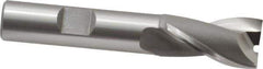 OSG - 5/8", 1-1/8" LOC, 1/2" Shank Diam, 3-1/8" OAL, 2 Flute, Cobalt Square End Mill - Single End, Uncoated, Spiral Flute, 30° Helix, Centercutting, Right Hand Cut, Right Hand Flute, Series 520 - Exact Tool & Supply