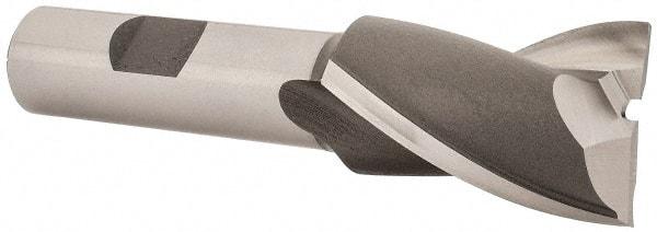 OSG - 1", 1-1/2" LOC, 5/8" Shank Diam, 3-5/8" OAL, 2 Flute, Cobalt Square End Mill - Single End, Uncoated, Spiral Flute, 30° Helix, Centercutting, Right Hand Cut, Right Hand Flute, Series 520 - Exact Tool & Supply