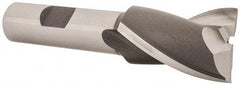 OSG - 1", 1-1/2" LOC, 5/8" Shank Diam, 3-5/8" OAL, 2 Flute, Cobalt Square End Mill - Single End, Uncoated, Spiral Flute, 30° Helix, Centercutting, Right Hand Cut, Right Hand Flute, Series 520 - Exact Tool & Supply