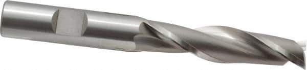 OSG - 1/2", 2" LOC, 1/2" Shank Diam, 4" OAL, 2 Flute, Cobalt Square End Mill - Single End, Uncoated, Spiral Flute, 30° Helix, Centercutting, Right Hand Cut, Right Hand Flute, Series 525 - Exact Tool & Supply