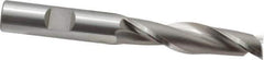 OSG - 1/2", 2" LOC, 1/2" Shank Diam, 4" OAL, 2 Flute, Cobalt Square End Mill - Single End, Uncoated, Spiral Flute, 30° Helix, Centercutting, Right Hand Cut, Right Hand Flute, Series 525 - Exact Tool & Supply