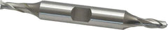 OSG - 3/16", 7/16" LOC, 3/8" Shank Diam, 3-1/8" OAL, 2 Flute, Cobalt Square End Mill - Double End, Uncoated, Spiral Flute, 30° Helix, Centercutting, Right Hand Cut, Right Hand Flute, Series 522 - Exact Tool & Supply