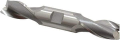 OSG - 13/16", 1-9/16" LOC, 7/8" Shank Diam, 5-1/2" OAL, 2 Flute, Cobalt Square End Mill - Double End, Uncoated, Spiral Flute, 30° Helix, Centercutting, Right Hand Cut, Right Hand Flute, Series 522 - Exact Tool & Supply